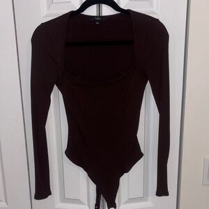 Lulu's Chocolate Long Sleeve Bodysuit